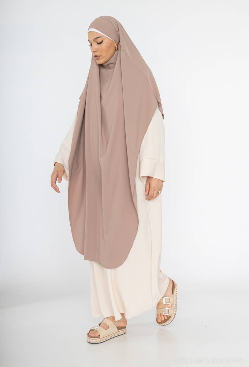 Khimar lungo senza maniche