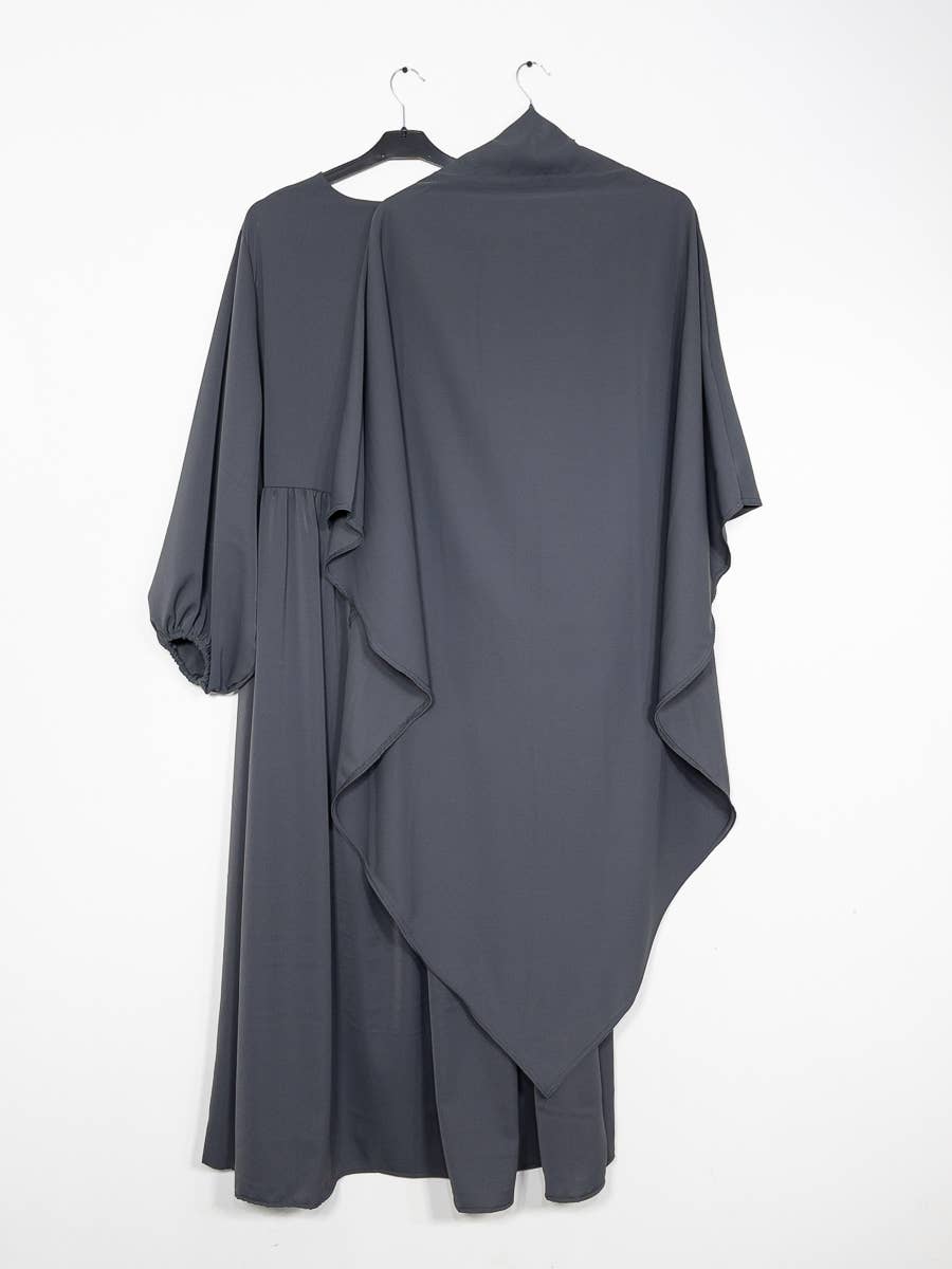 2-teiliges Set Abaya aus Medinaseide