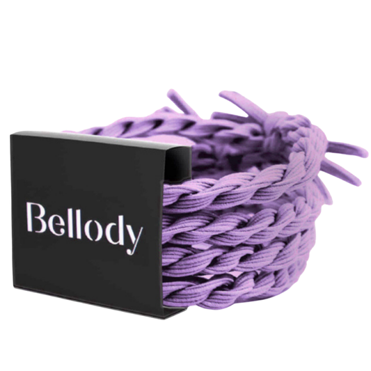 Bellody - Elastici per capelli viola - Bellody® (4 pezzi - Bora Bora)