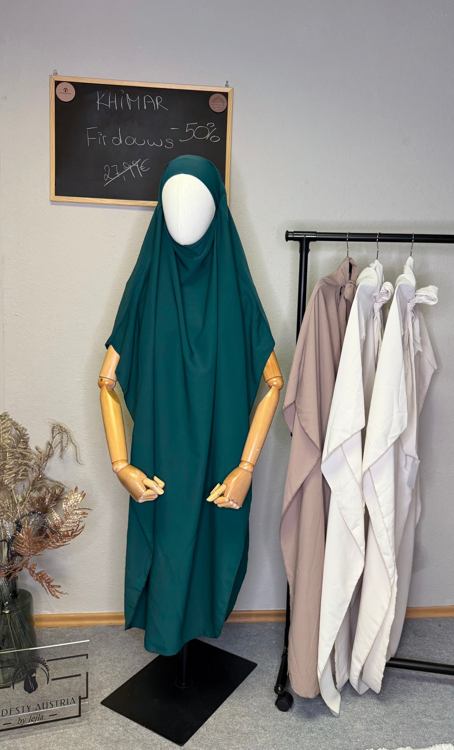 Khimar lungo senza maniche