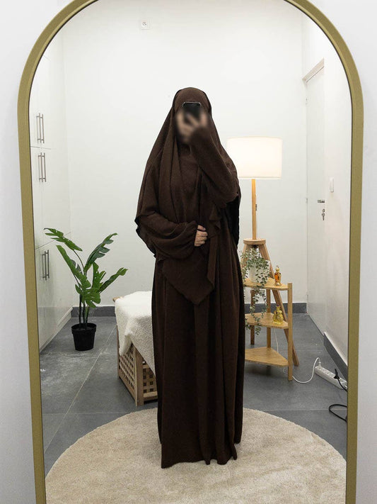 2 részes Khimar Abaya Jazz szett