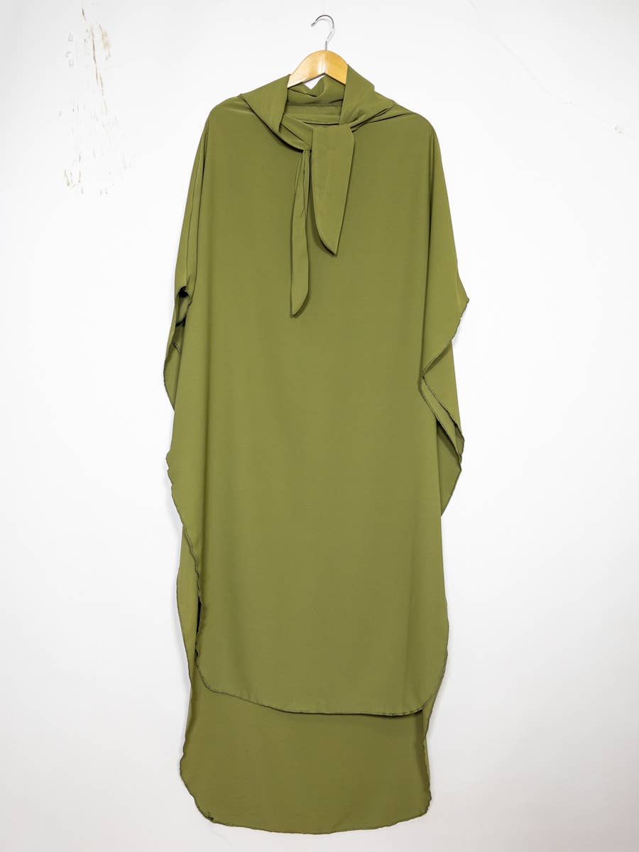Khimar lungo senza maniche