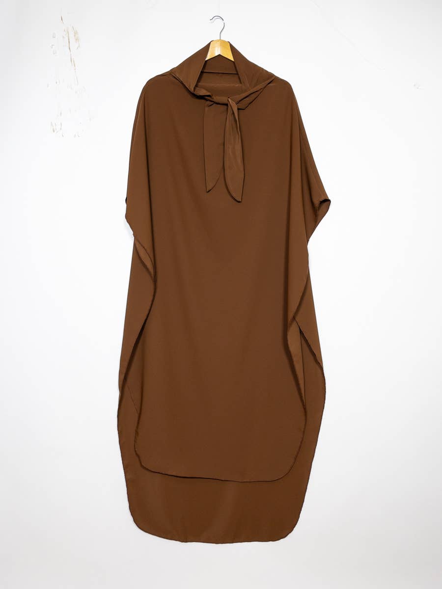 Khimar lungo senza maniche