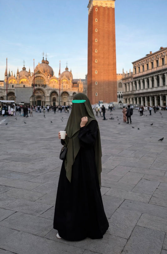 Premium Jazz Abaya – locker fallend & blickdicht