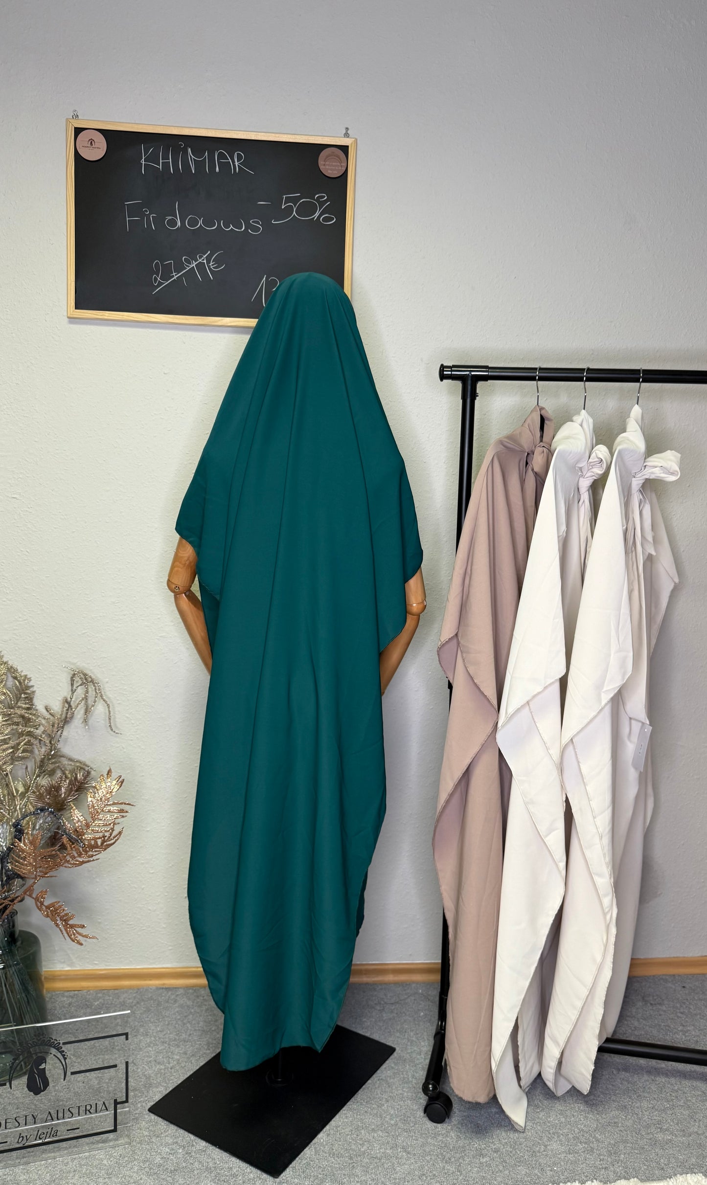 Khimar lungo senza maniche