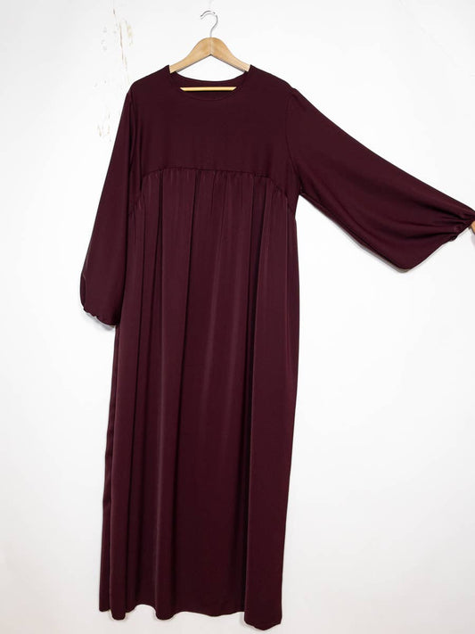 Abaya with balloon sleeves