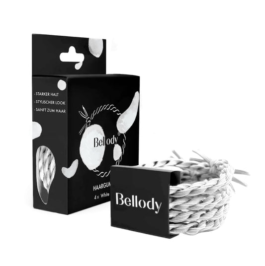 Bellody - Haargummis Weiß - Bellody® (4 Stück - White Canyon)
