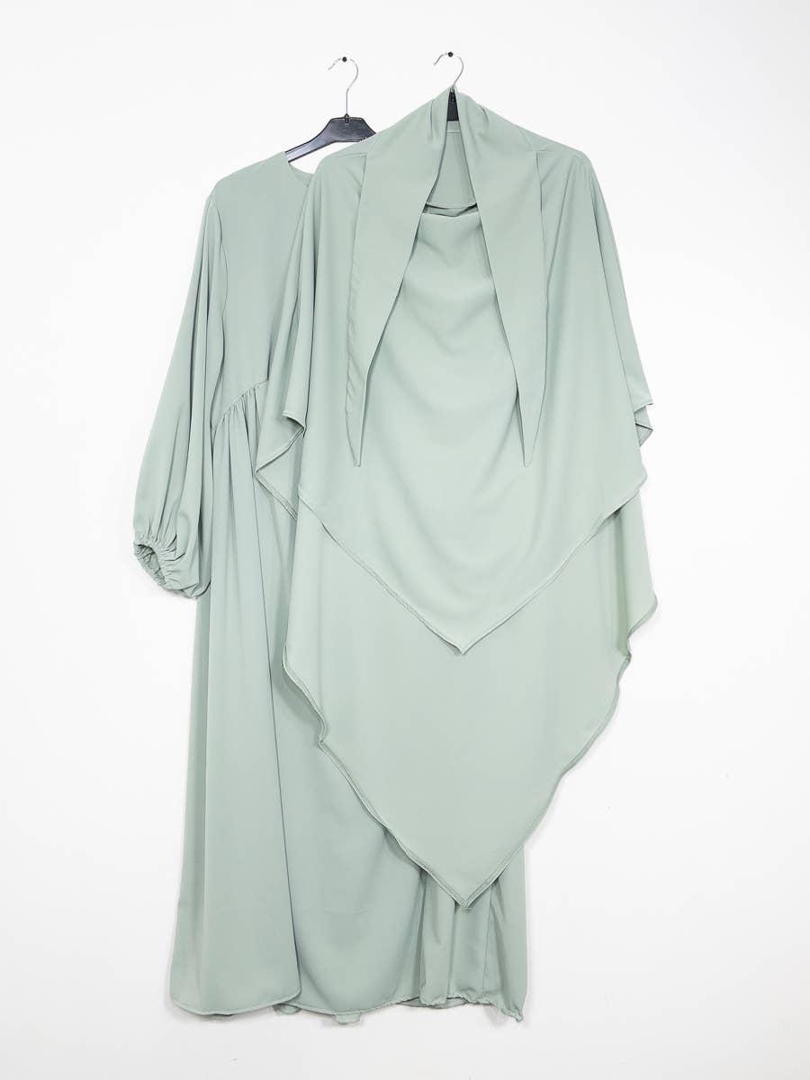 Set Abaya in 2 pezzi in seta di Medina